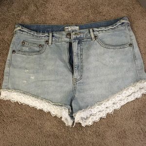 Free People jean shorts